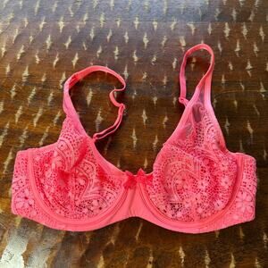 Victoria's Secret Body Pink Lace Demi Bra - Size 34D